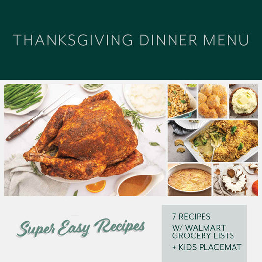 Thanksgiving Dinner Menu + Placemat