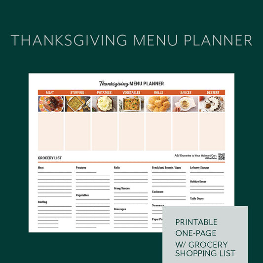 Thanksgiving Menu Planner